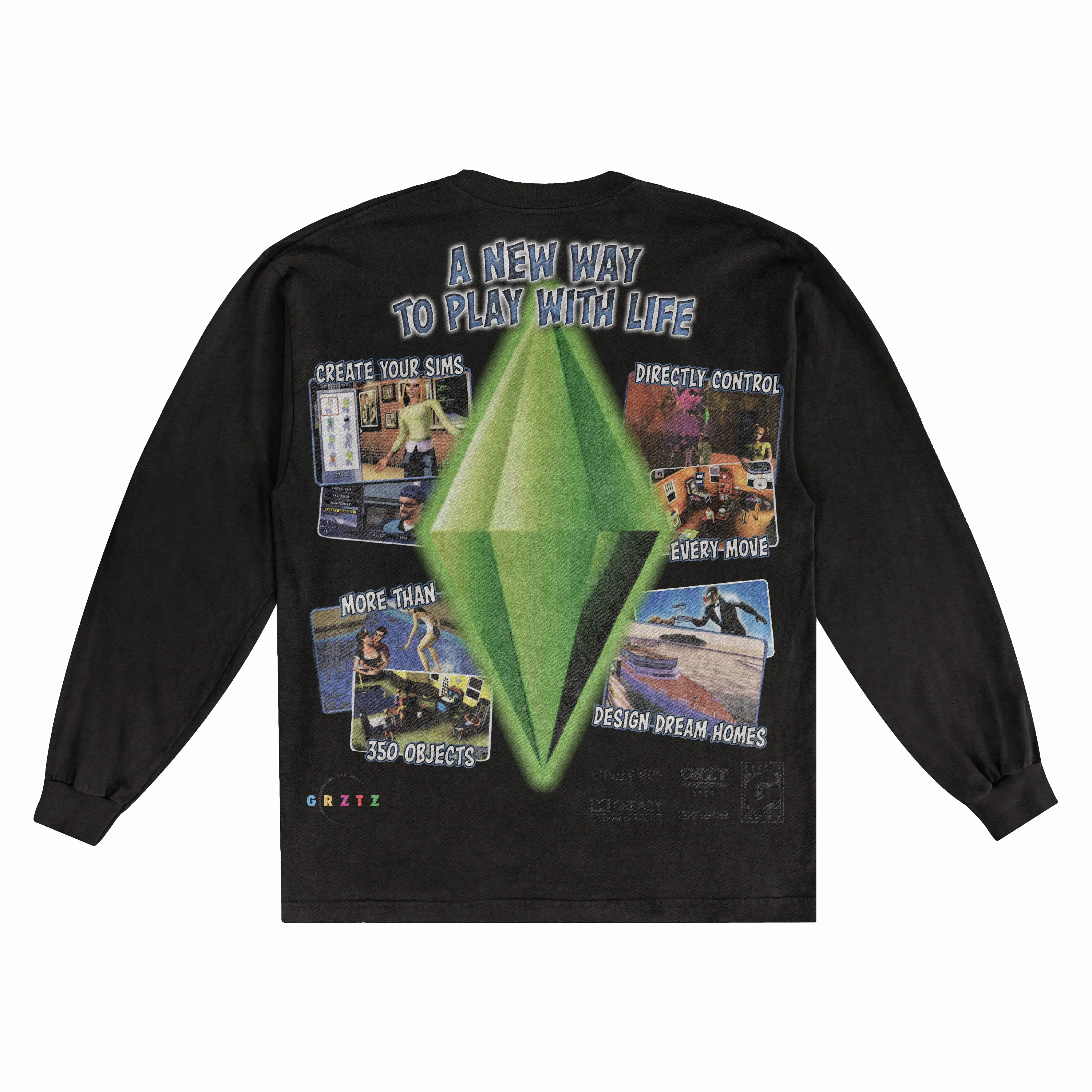 The Sims Classic Long Sleeved Tee Hoodie, Sweatshirt | CiraTrend.com (Image 4)
