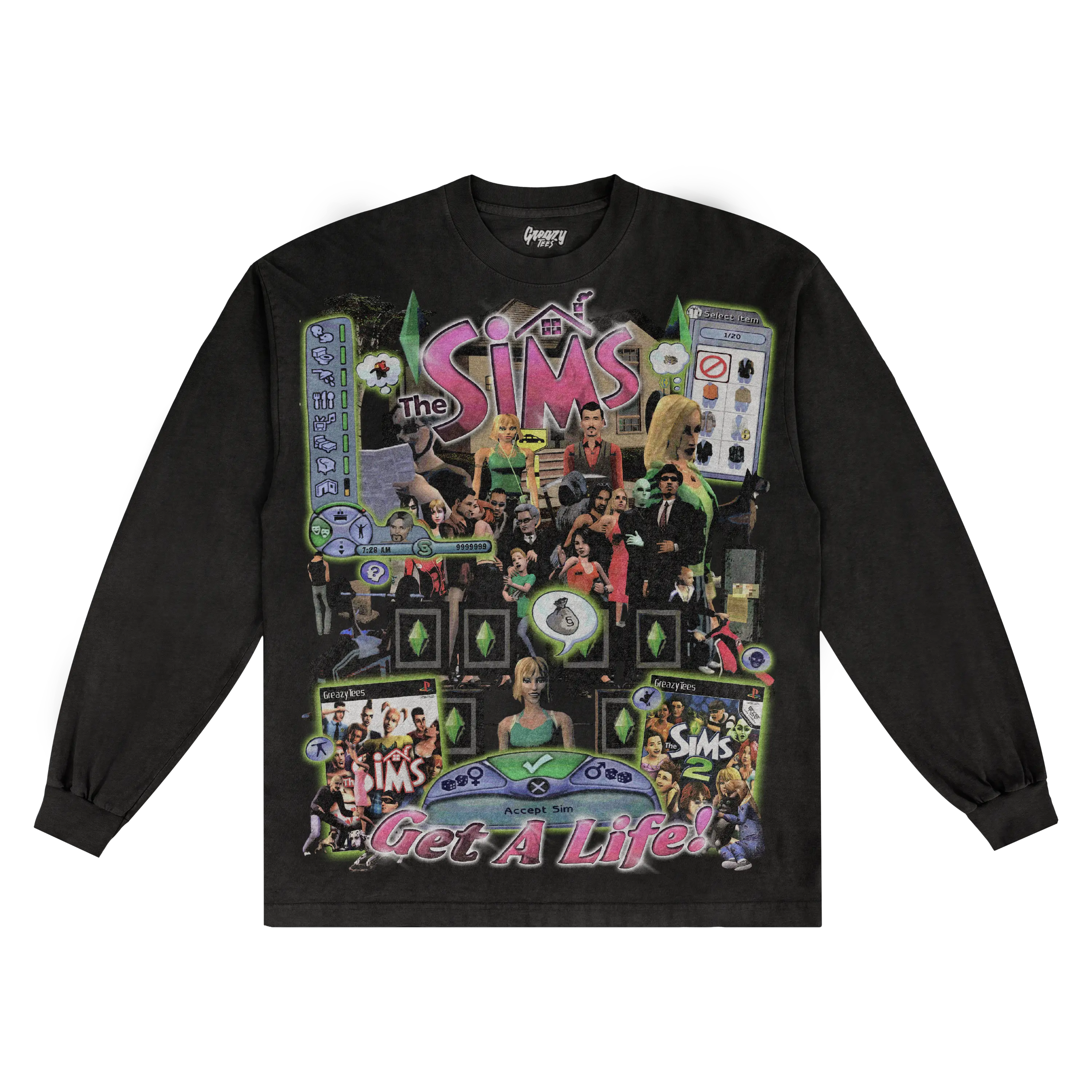 The Sims Classic Long Sleeved Tee Hoodie, Sweatshirt | CiraTrend.com (Image 3)