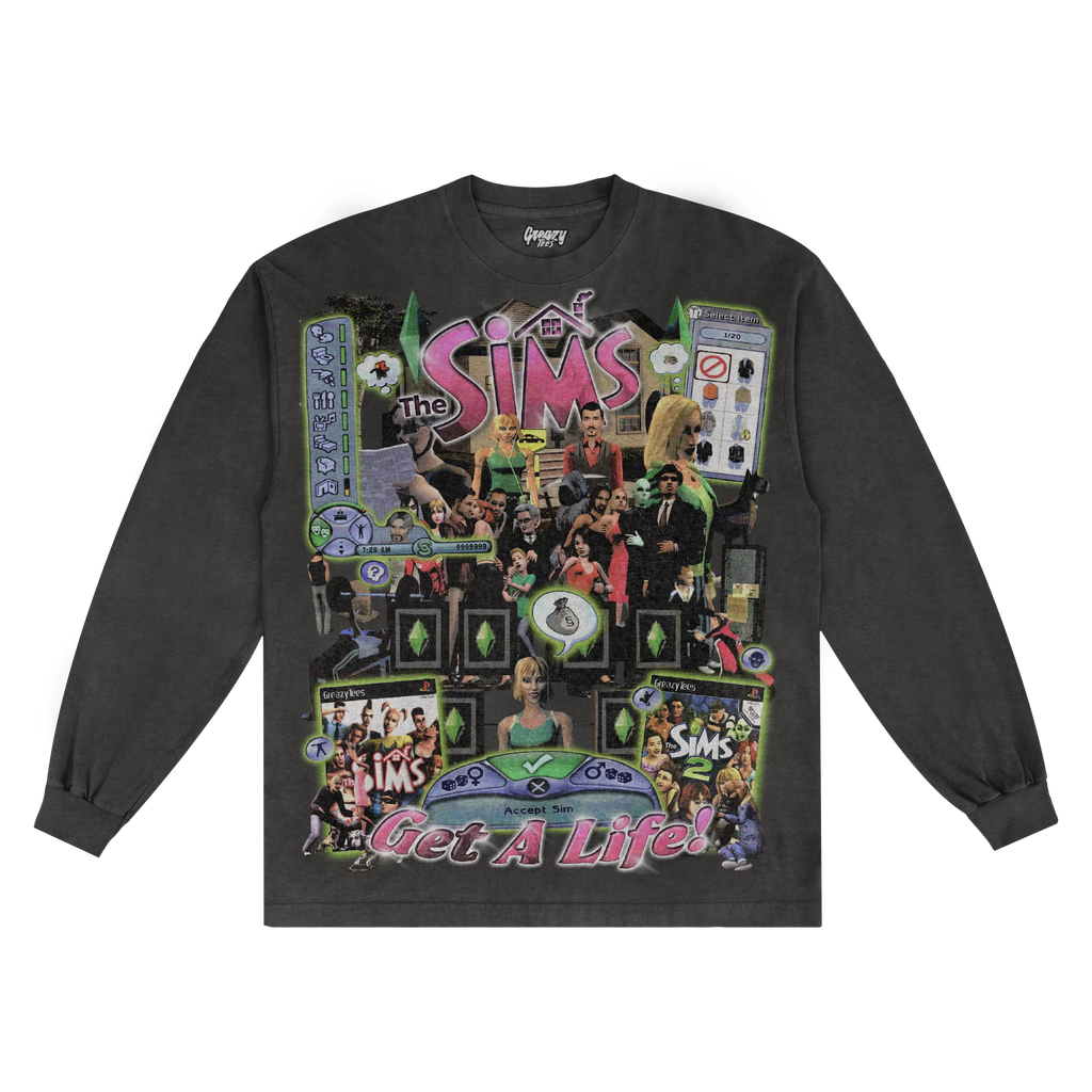 The Sims Classic Long Sleeved Tee Hoodie, Sweatshirt | CiraTrend.com (Image 5)