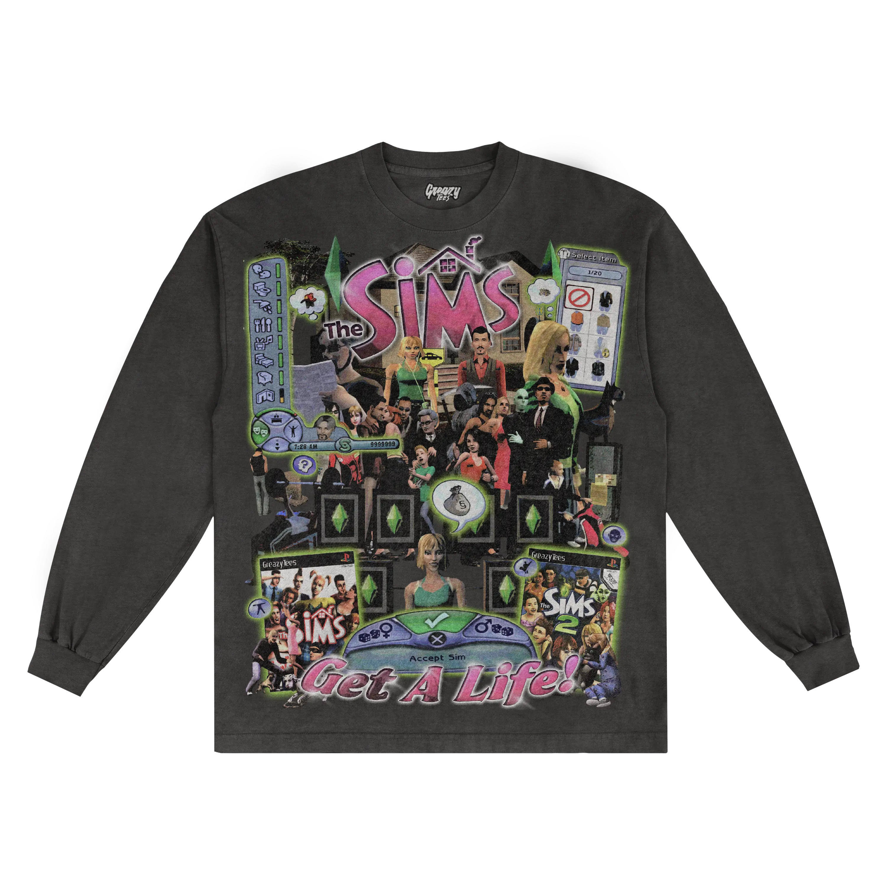 The Sims Classic Long Sleeved Tee Hoodie, Sweatshirt | CiraTrend.com (Image 5)