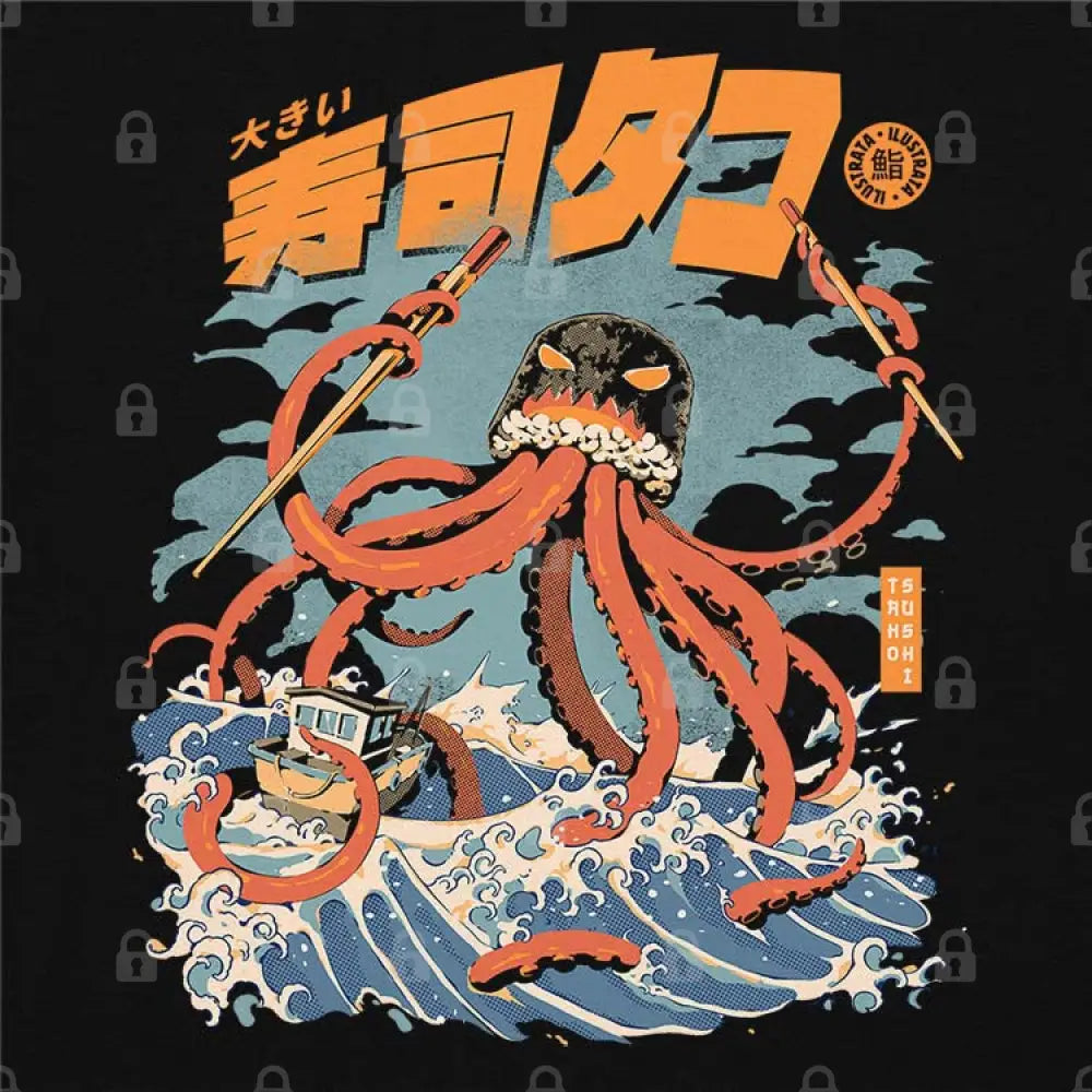 The Tako Sushi T-Shirt Hoodie, Sweatshirt | CiraTrend.com (Image 1)