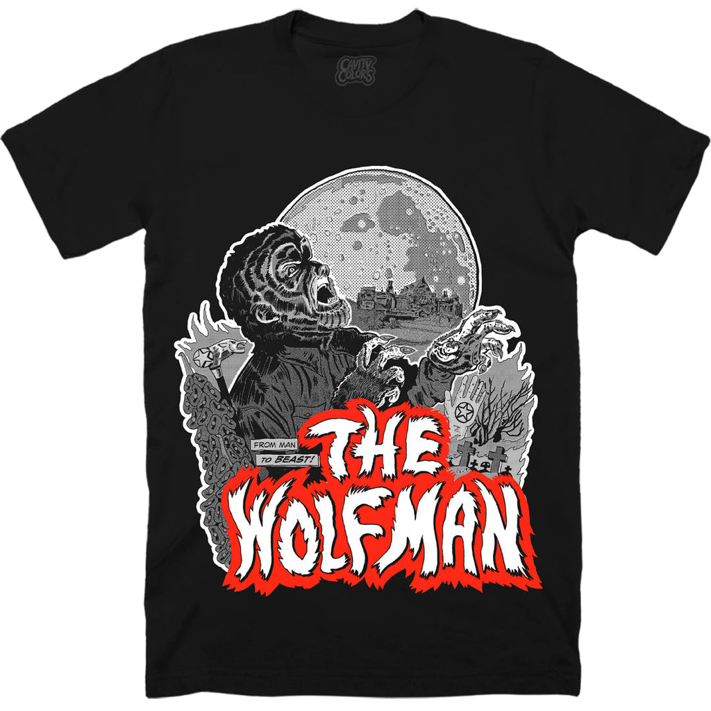 THE WOLF MAN: WEREWOLVES & PENTAGRAMS - T-SHIRT (GLOW IN THE DARK) Hoodie, Sweatshirt | CiraTrend.com (Image 1)