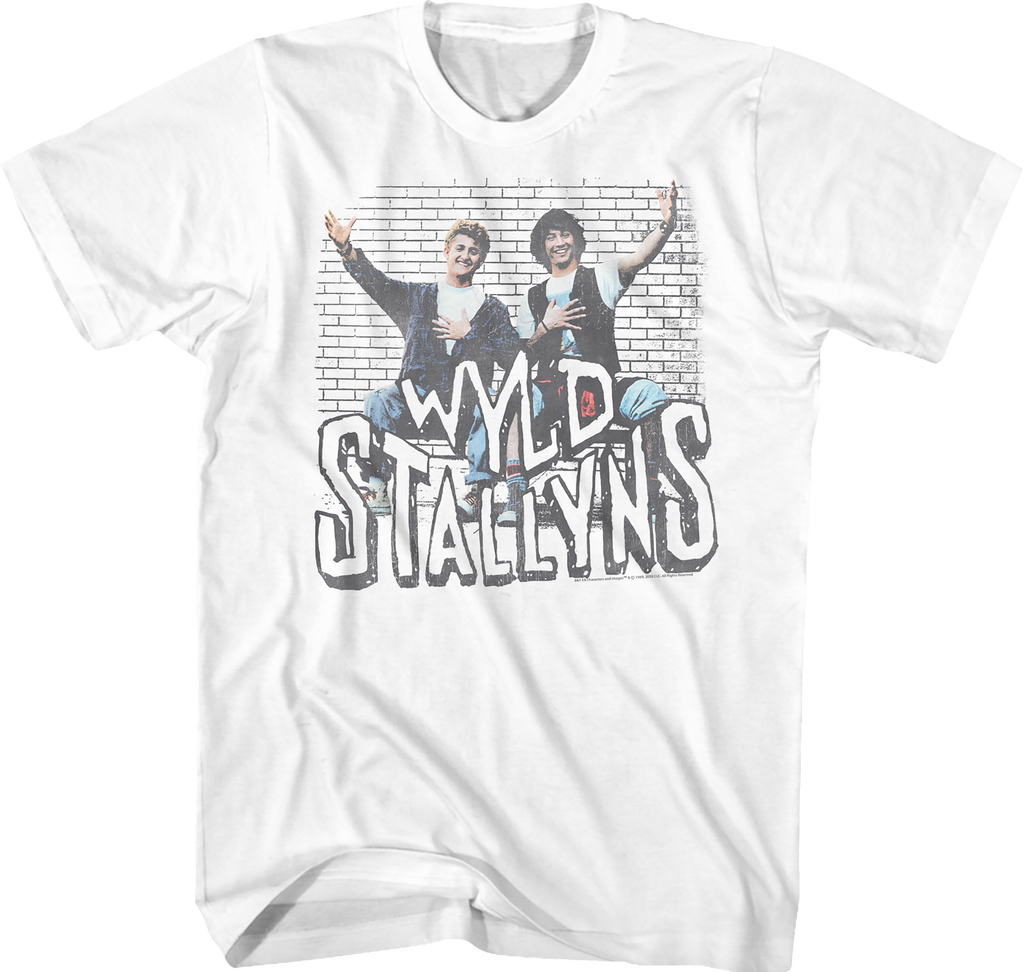 Wyld Stallyns Brick Wall Bill Ted'S Excellent Adventure T-Shirts, Hoodie, Sweatshirt