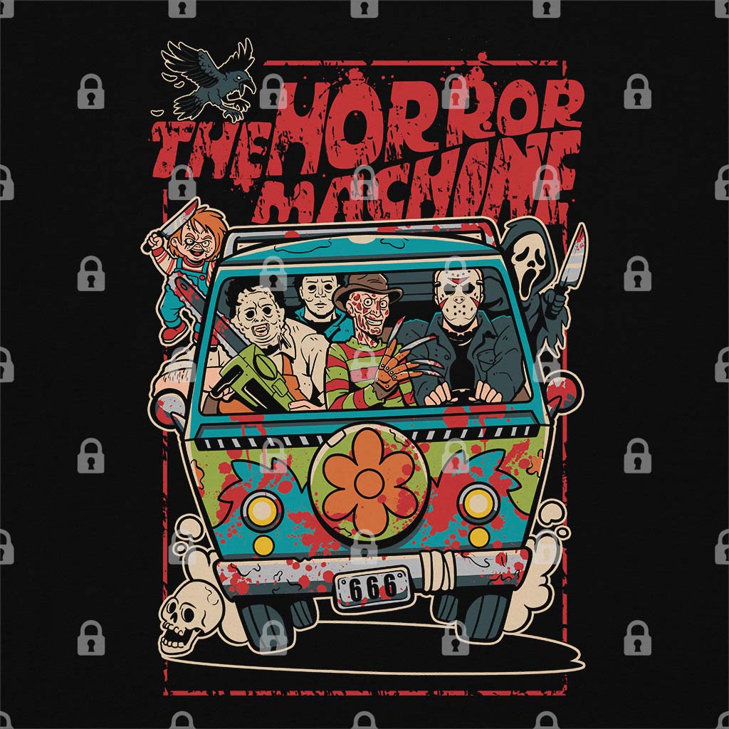 The Horror Machine Oversized T-Shirt Hoodie, Sweatshirt | CiraTrend.com (Image 1)
