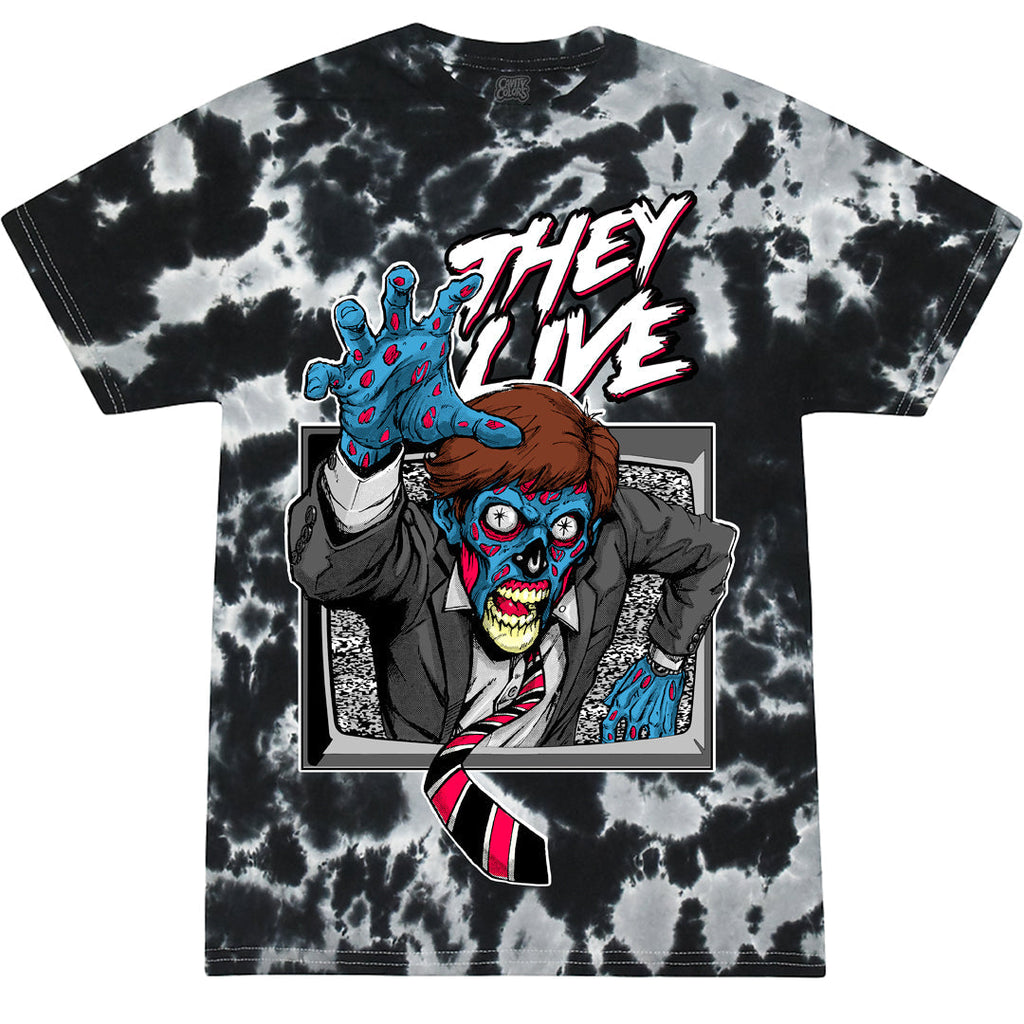 THEY LIVE: INVADER - T-SHIRT (TV STATIC TIE DYE) Hoodie, Sweatshirt | CiraTrend.com (Image 1)