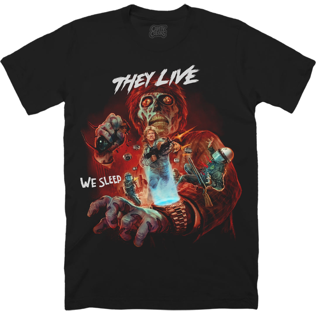 THEY LIVE: WE SLEEP - T-SHIRT Hoodie, Sweatshirt | CiraTrend.com (Image 1)