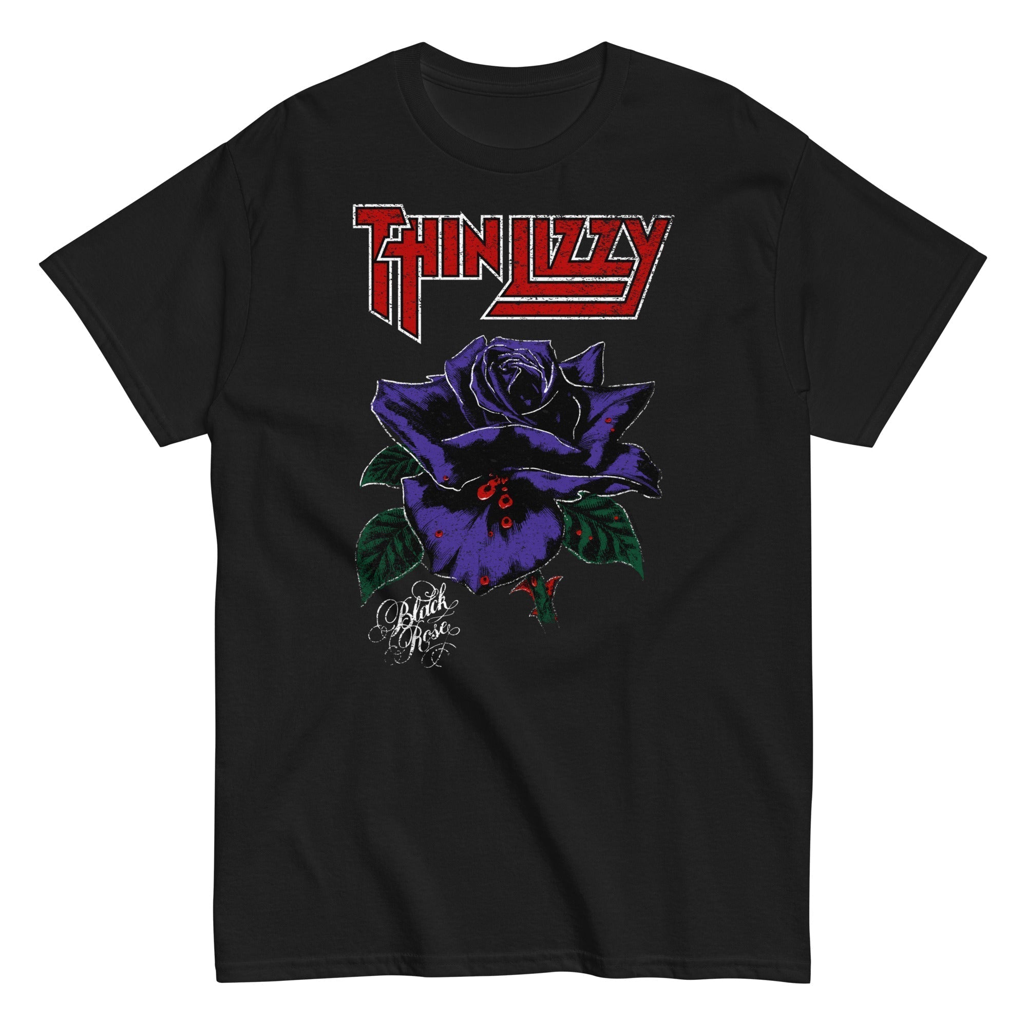 Thin Lizzy - Purple Rose T-Shirt Hoodie, Sweatshirt | CiraTrend.com