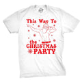 This Way To The Christmas Party Men's T Shirt Hoodie, Sweatshirt | CiraTrend.com (Image 1)
