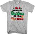 All I Want For Christmas Is Food T-Shirt Hoodie, Sweatshirt | CiraTrend.com (Image 1)