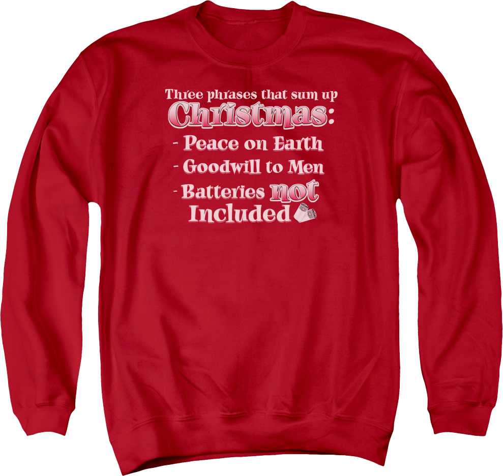 Three Phrases That Sum Up Christmas Sweatshirt T-Shirts, Hoodie | CiraTrend.com (Image 1)