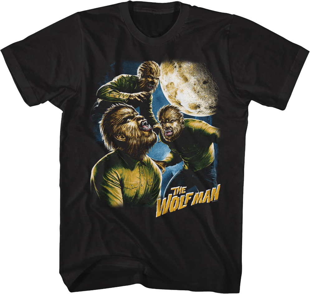 Three Wolf Moon Wolf Man T-Shirt Hoodie, Sweatshirt | CiraTrend.com (Image 1)
