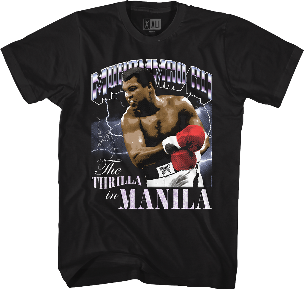 Thrilla In Manila Muhammad Ali T-Shirt Hoodie, Sweatshirt | CiraTrend.com (Image 1)