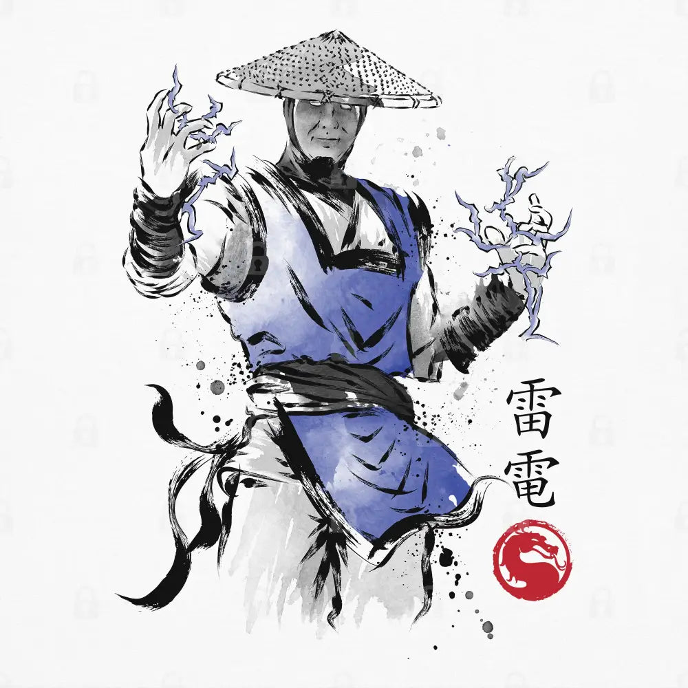 Thunder God Sumi-e T-Shirt Hoodie, Sweatshirt | CiraTrend.com (Image 1)