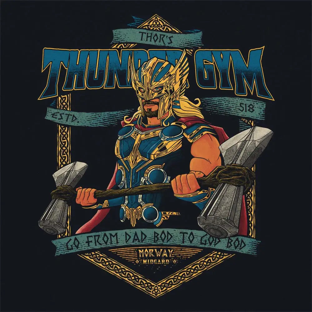 Thunder Gym T-Shirt Hoodie, Sweatshirt | CiraTrend.com (Image 4)