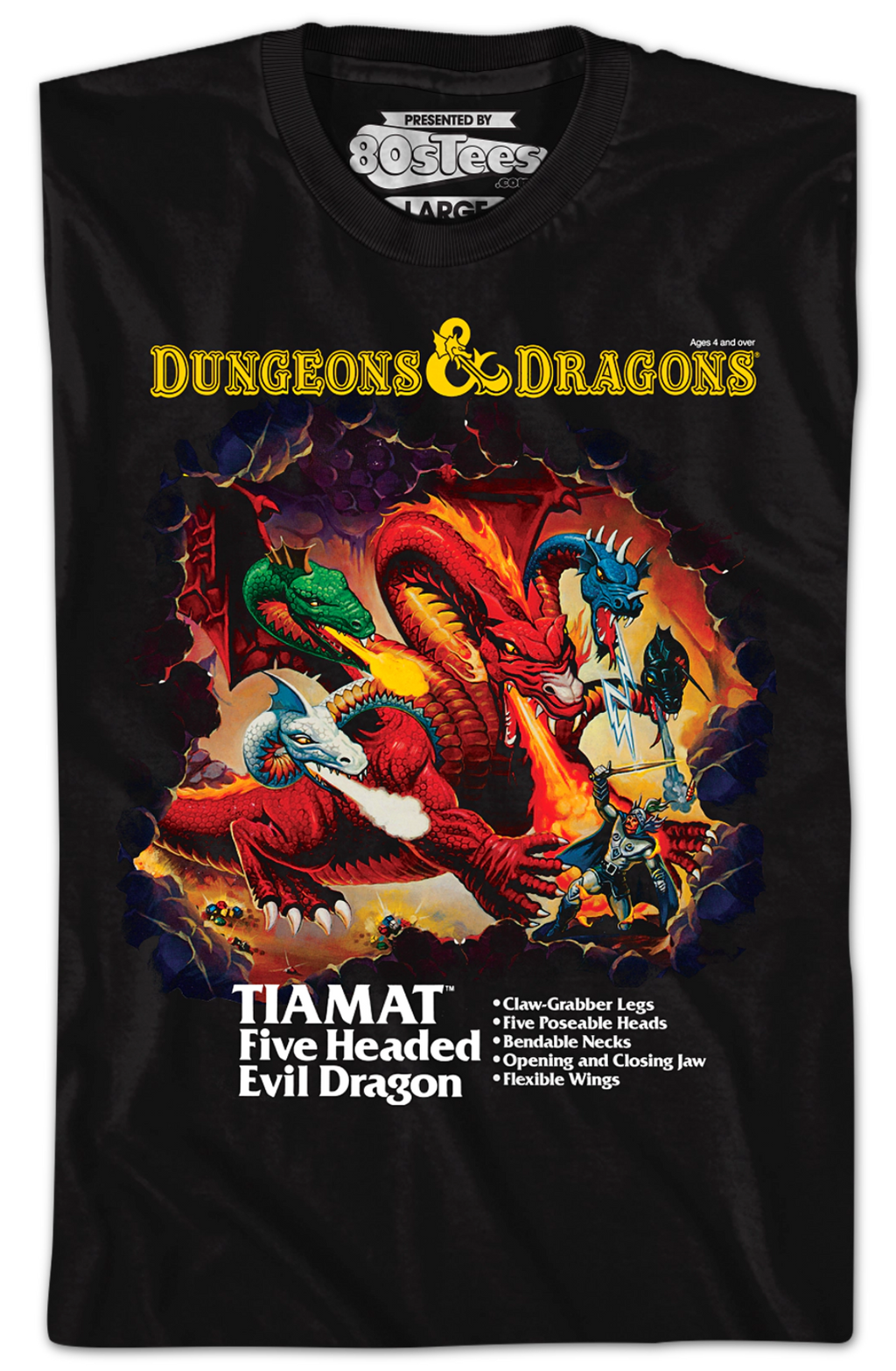Tiamat Box Art Dungeons & Dragons T-Shirt Hoodie, Sweatshirt | CiraTrend.com (Image 2)