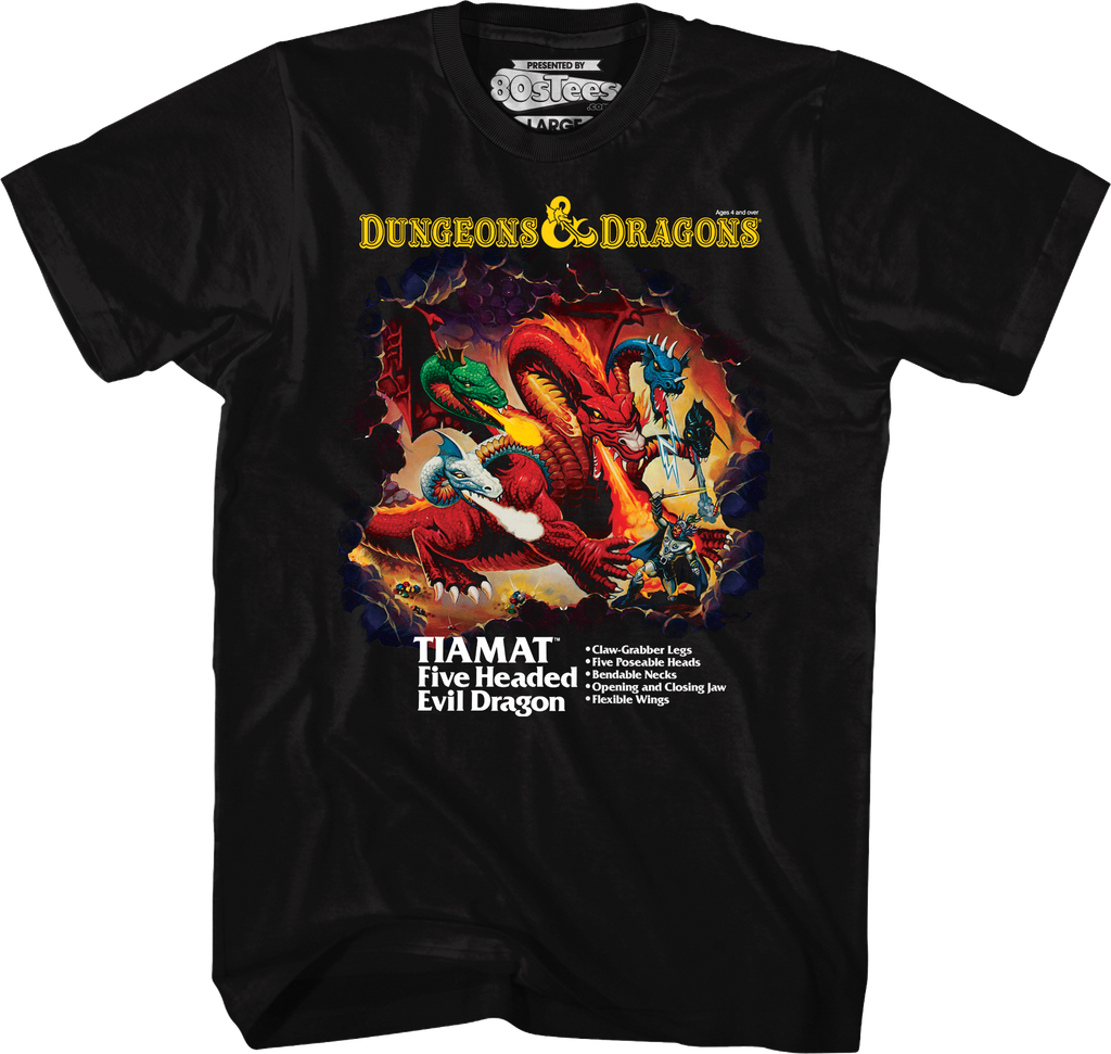 Tiamat Box Art Dungeons & Dragons T-Shirt Hoodie, Sweatshirt | CiraTrend.com (Image 1)