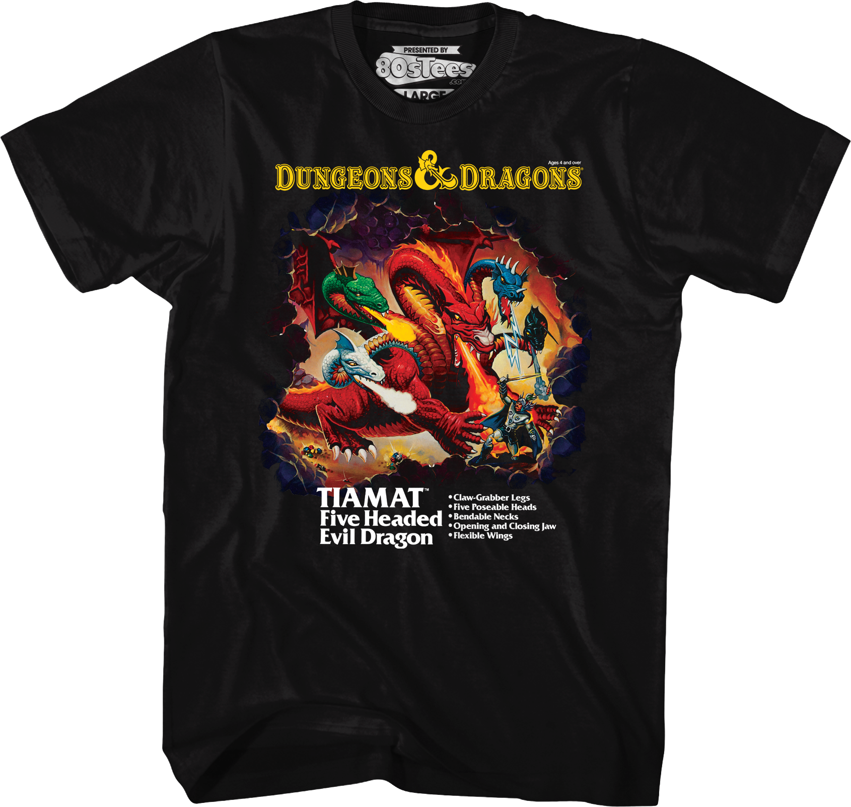 Tiamat Box Art Dungeons & Dragons T-Shirt Hoodie, Sweatshirt | CiraTrend.com (Image 1)