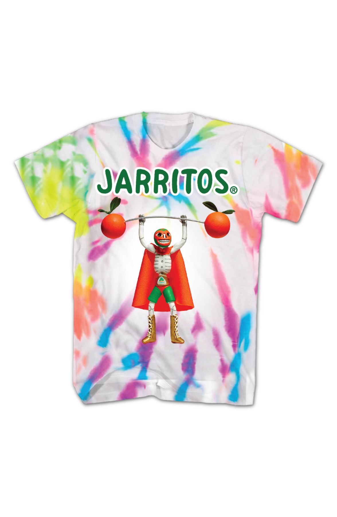 Tie Dye Luchador Jarritos T-Shirt Hoodie, Sweatshirt | CiraTrend.com (Image 2)