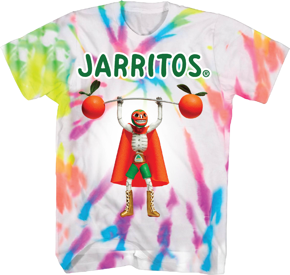 Tie Dye Luchador Jarritos T-Shirt Hoodie, Sweatshirt | CiraTrend.com (Image 1)