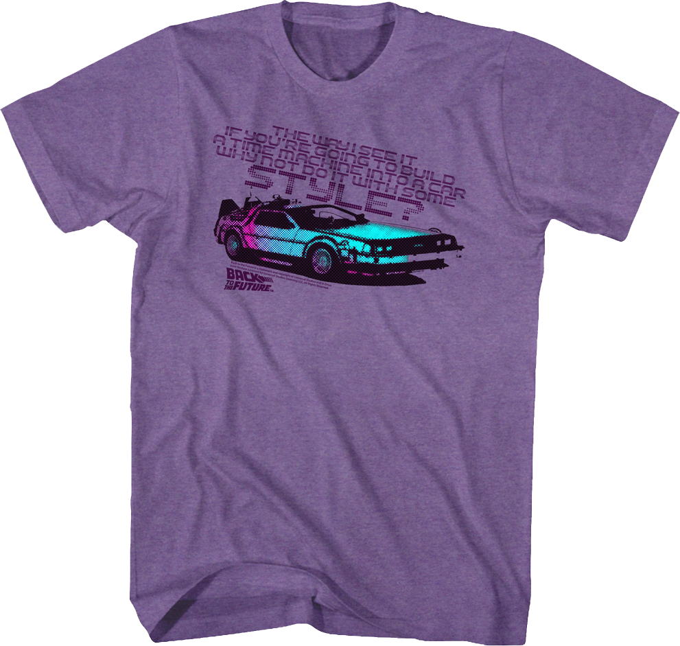 Time Machine With Some Style Back To The Future T-Shirt Hoodie, Sweatshirt | CiraTrend.com (Image 1)