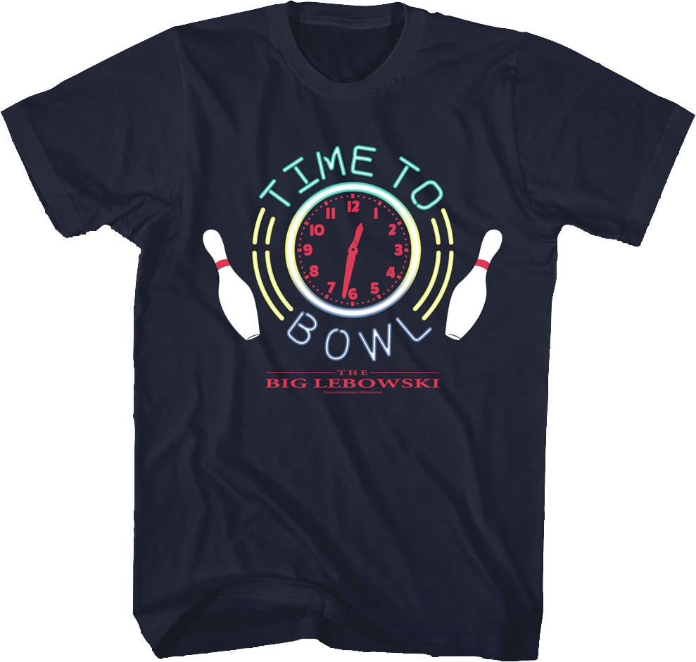Time To Bowl Big Lebowski T-Shirt Hoodie, Sweatshirt | CiraTrend.com (Image 1)
