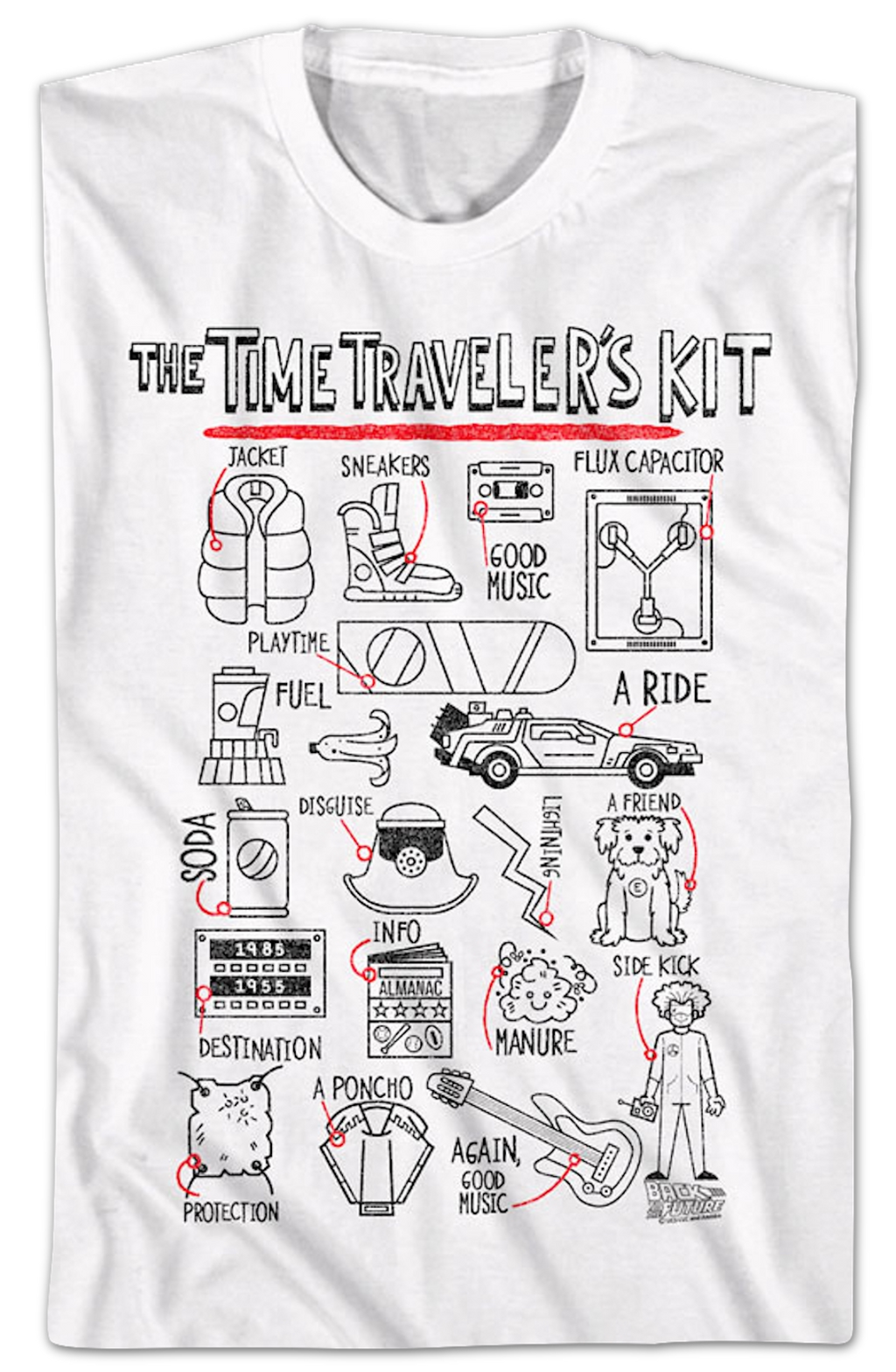 Time Traveler's Kit Back To The Future T-Shirt Hoodie, Sweatshirt | CiraTrend.com (Image 2)