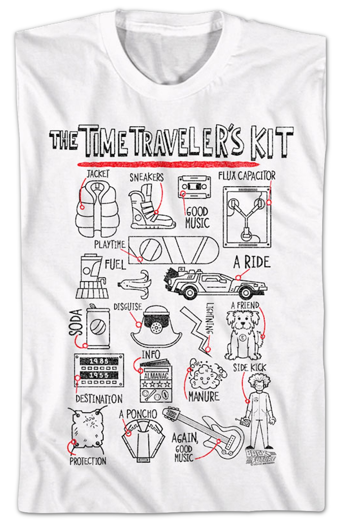 Time Traveler's Kit Back To The Future T-Shirt Hoodie, Sweatshirt | CiraTrend.com (Image 2)