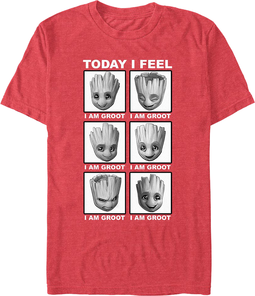 Today I Feel Groot Guardians Of The Galaxy T-Shirt Hoodie, Sweatshirt | CiraTrend.com (Image 1)
