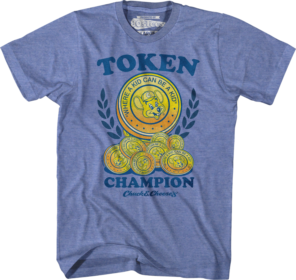 Token Champ Chuck E. Cheese T-Shirt Hoodie, Sweatshirt | CiraTrend.com (Image 1)
