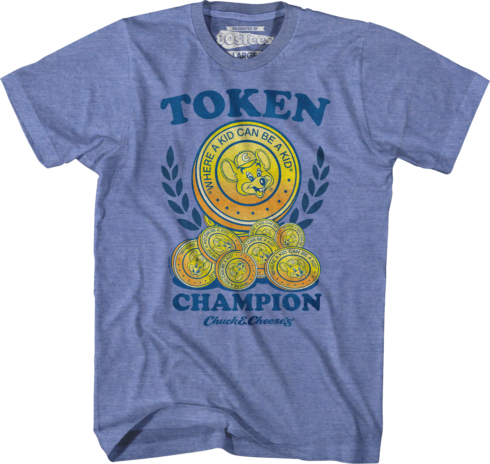 Token Champ Chuck E. Cheese T-Shirt Hoodie, Sweatshirt | CiraTrend.com (Image 1)