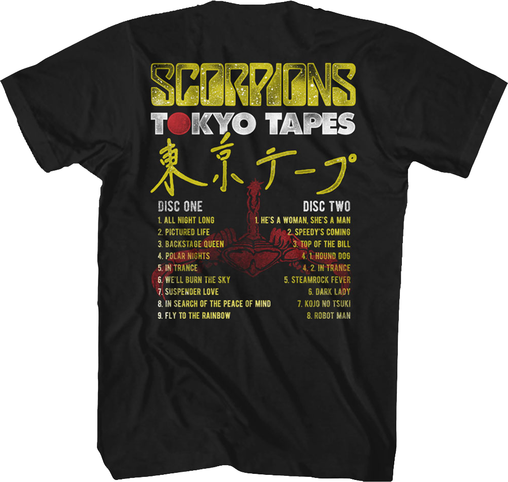 Tokyo Tapes Scorpions T-Shirt Hoodie, Sweatshirt | CiraTrend.com (Image 3)