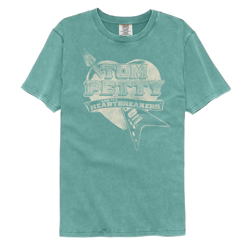Tom Petty Guitar Heart Comfort Colors T-Shirt Hoodie, Sweatshirt | CiraTrend.com (Image 2)