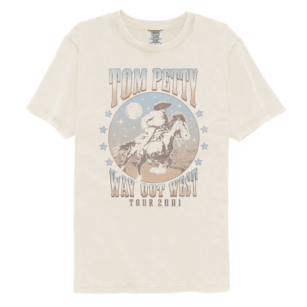Tom Petty Way Out West 2001 Comfort Colors T-Shirt Hoodie, Sweatshirt | CiraTrend.com