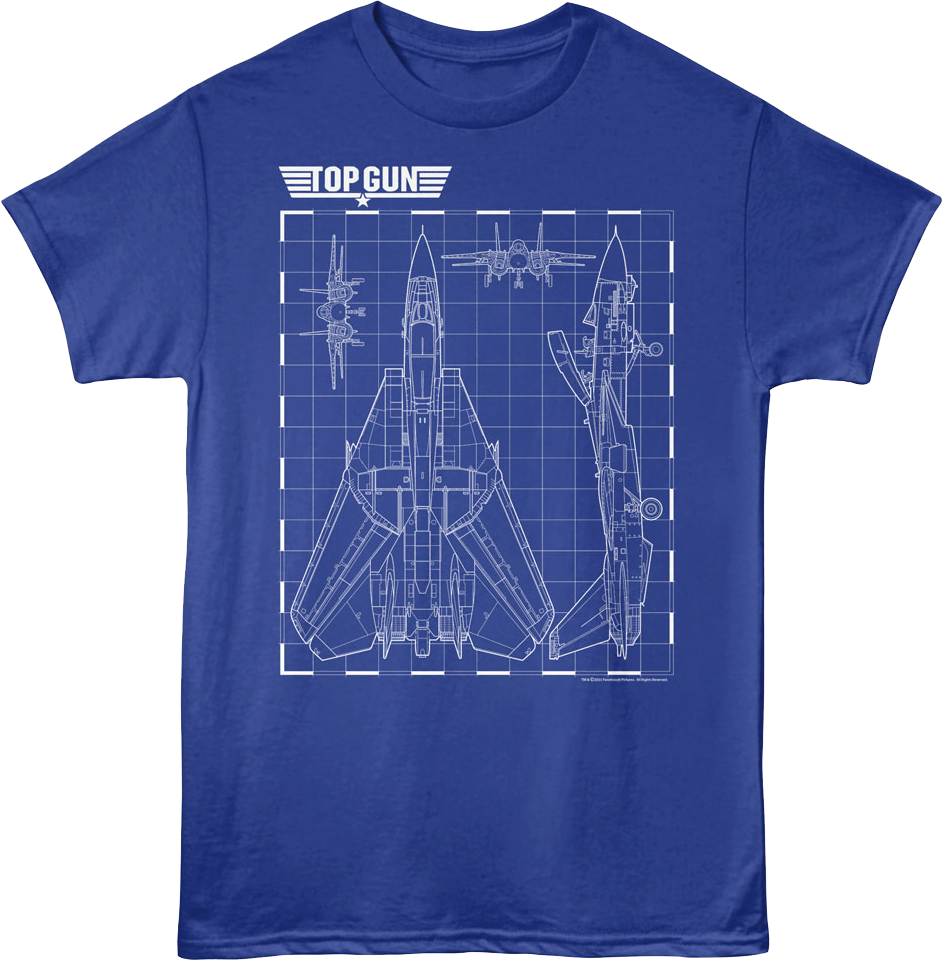 Tomcat Schematics Top Gun T-Shirt Hoodie, Sweatshirt | CiraTrend.com (Image 1)