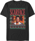 Tony Montana Faux Ugly Christmas Sweater Scarface T-Shirt Hoodie, Sweatshirt | CiraTrend.com (Image 1)