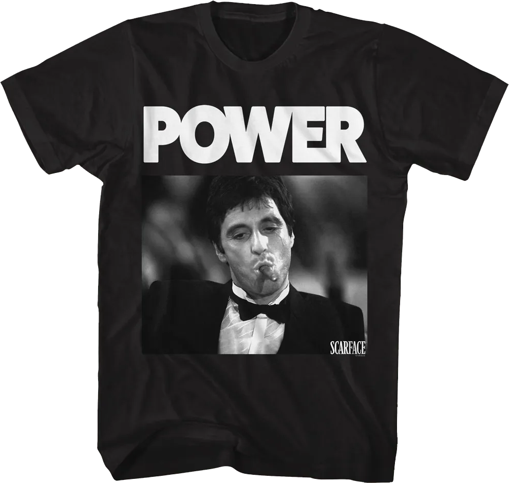 Tony Montana Power Scarface T-Shirt Hoodie, Sweatshirt | CiraTrend.com (Image 1)