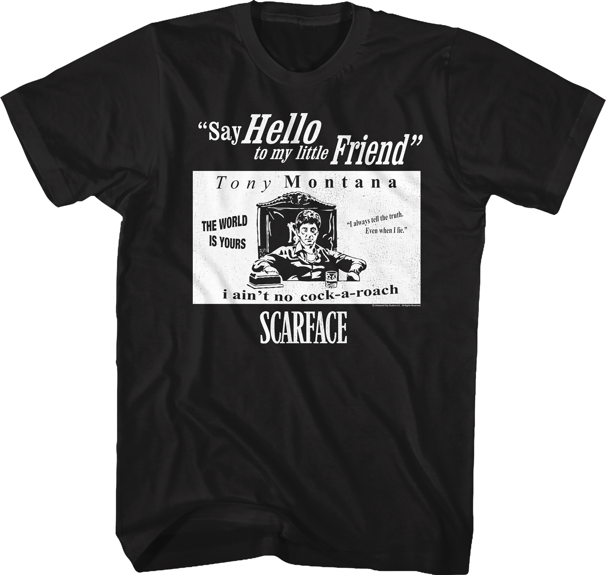 Tony Montana Quotes Scarface T-Shirt Hoodie, Sweatshirt | CiraTrend.com (Image 1)