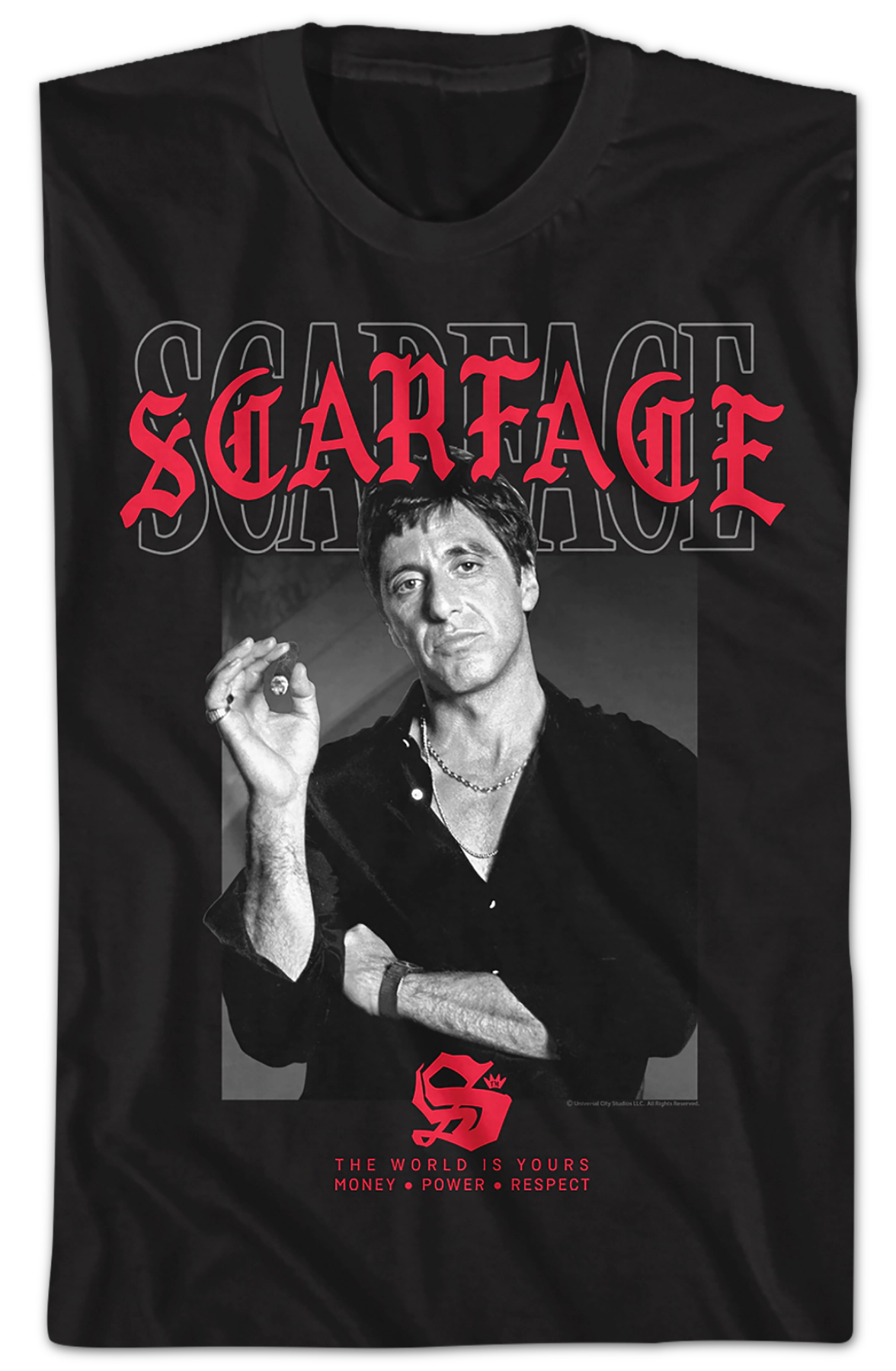 Tony Montana The World Is Yours Scarface T-Shirt Hoodie, Sweatshirt | CiraTrend.com (Image 2)