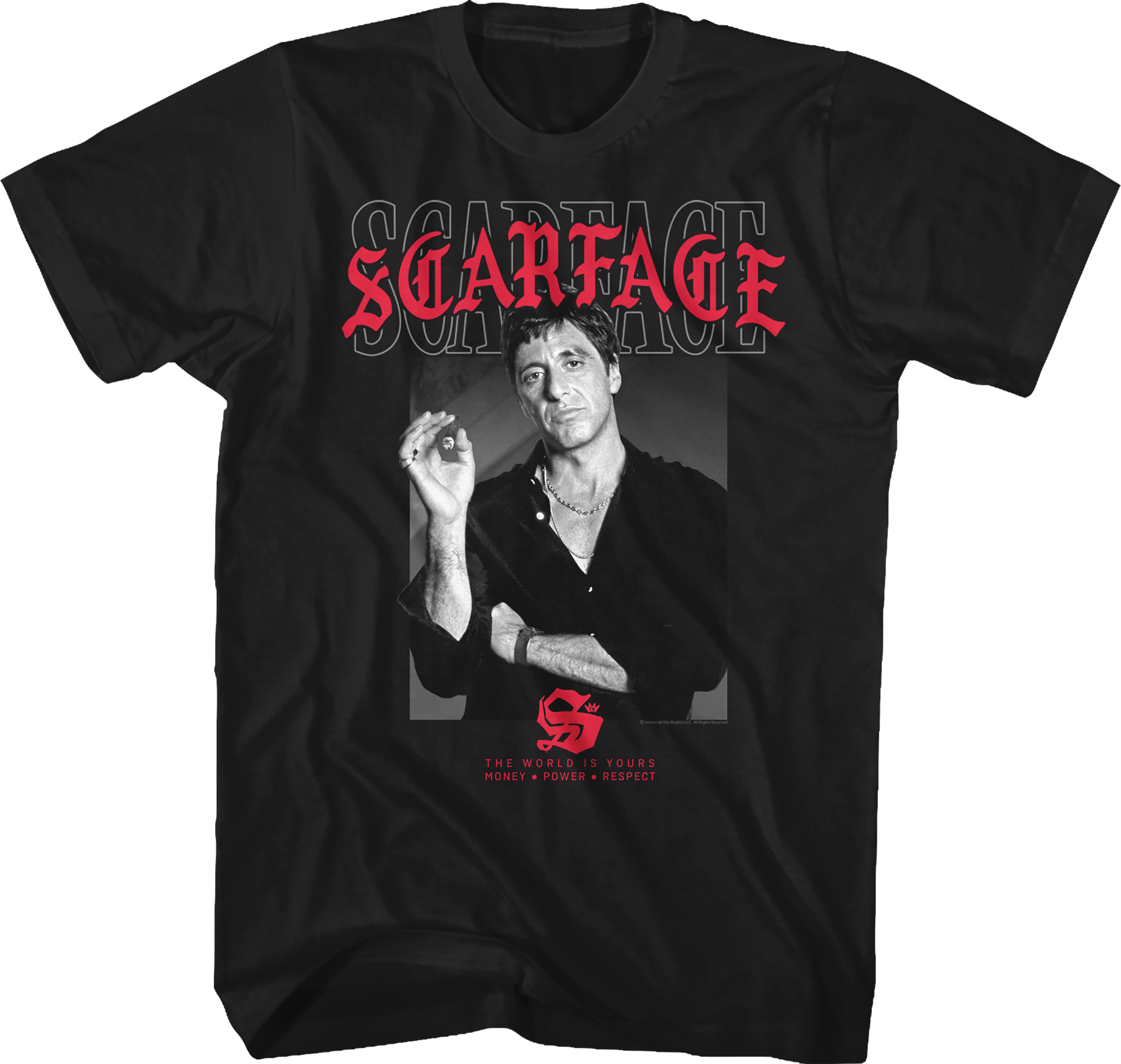 Tony Montana The World Is Yours Scarface T-Shirt Hoodie, Sweatshirt | CiraTrend.com (Image 1)
