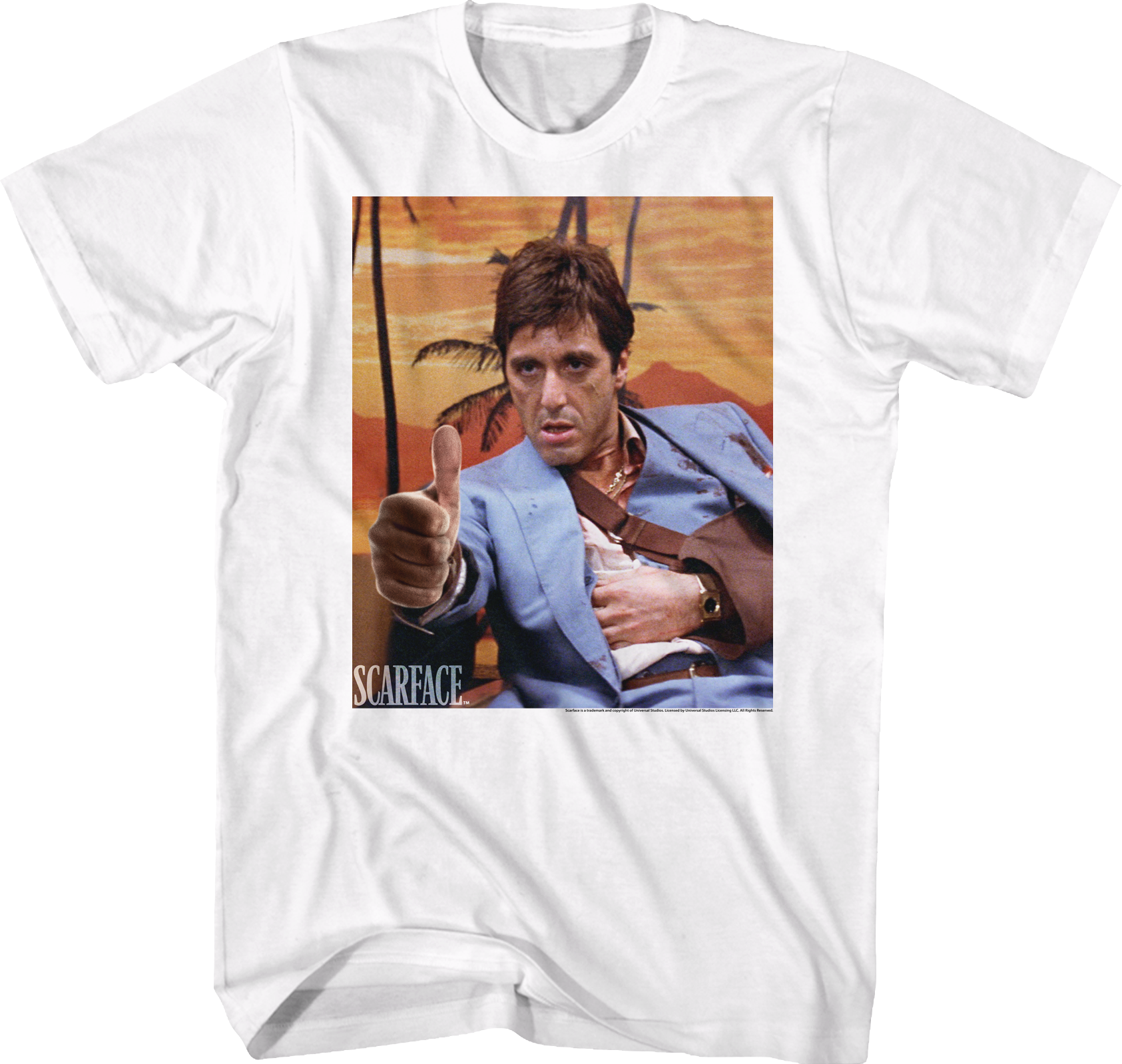 Tony Montana Thumbs Up Scarface T-Shirt Hoodie, Sweatshirt | CiraTrend.com (Image 1)