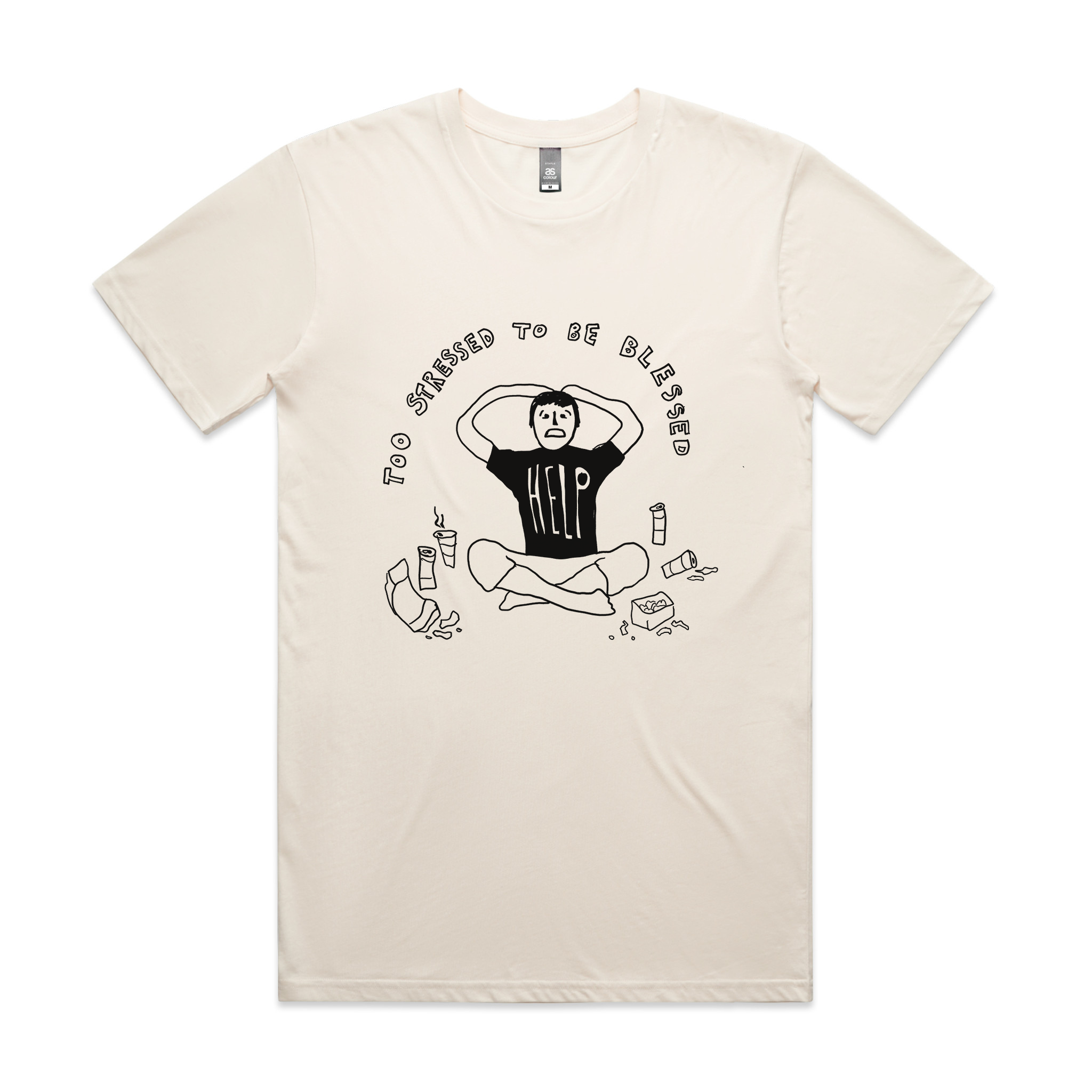 Too Stressed To Be Blessed Tee Hoodie, Sweatshirt | CiraTrend.com (Image 1)