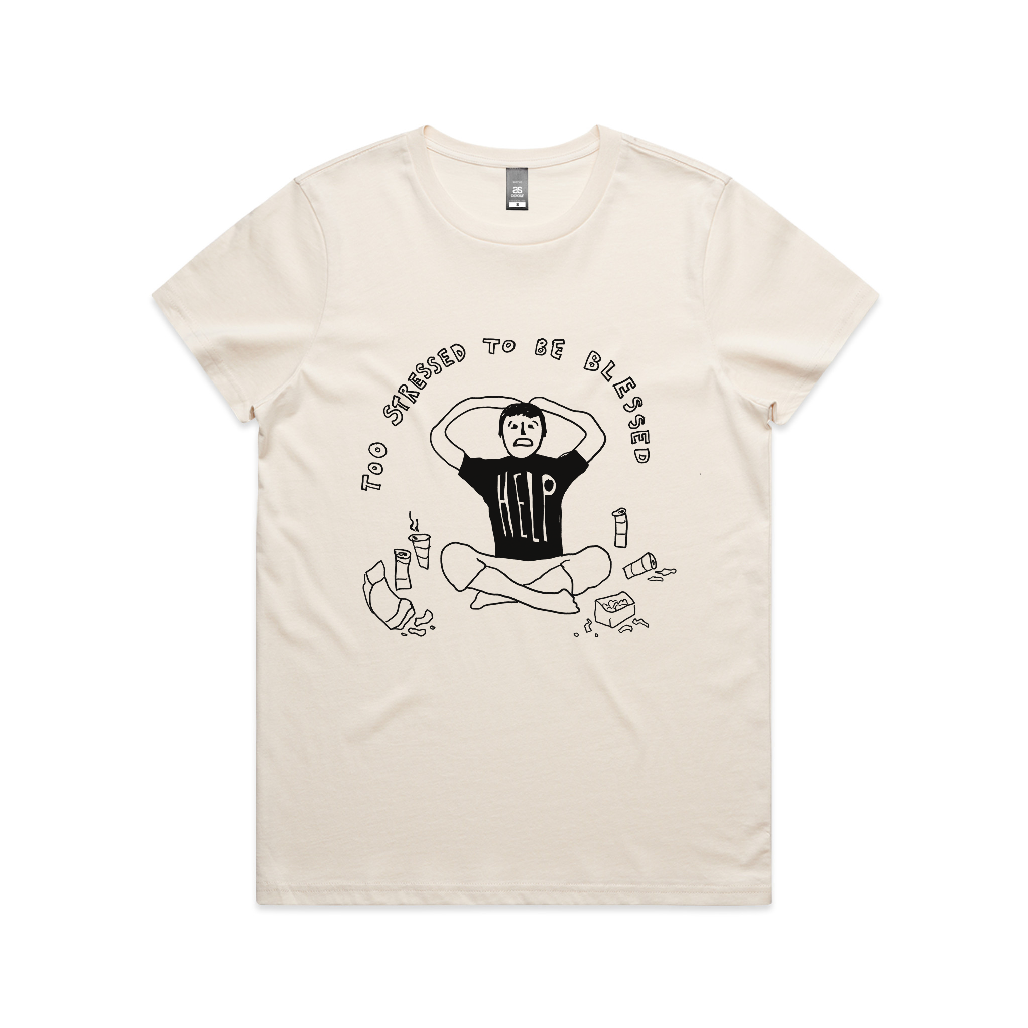Too Stressed To Be Blessed Tee Hoodie, Sweatshirt | CiraTrend.com (Image 4)