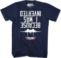 Top Gun Because I Was Inverted T-Shirt Hoodie, Sweatshirt | CiraTrend.com (Image 1)