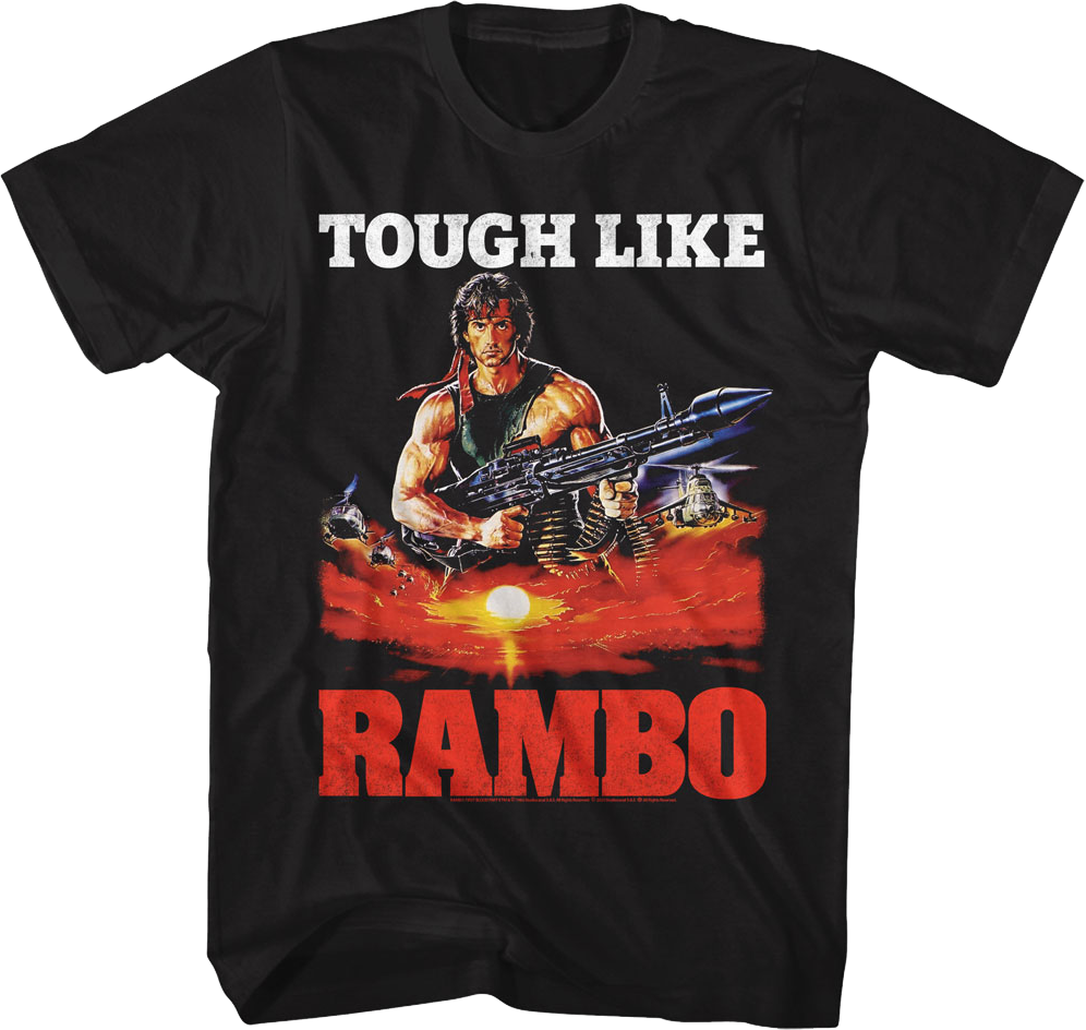 Tough Like Rambo T-Shirt Hoodie, Sweatshirt | CiraTrend.com (Image 1)