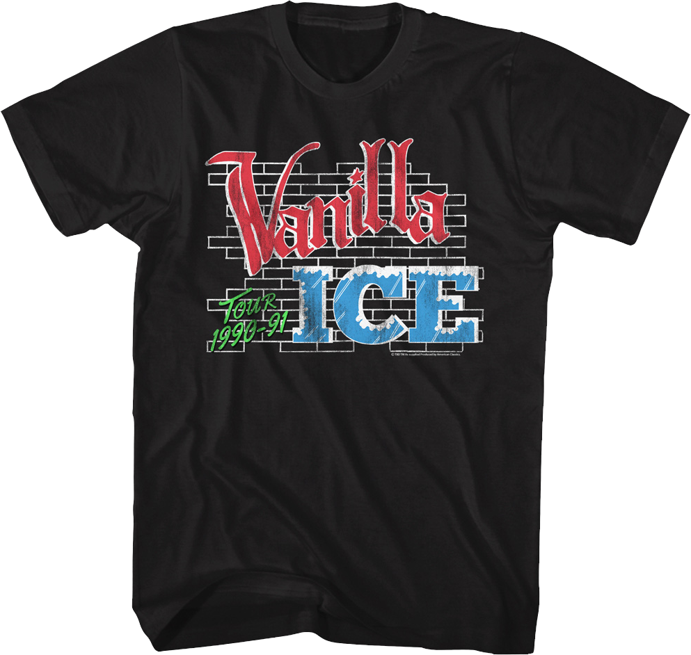 Tour 1990-91 Vanilla Ice T-Shirt Hoodie, Sweatshirt | CiraTrend.com (Image 1)