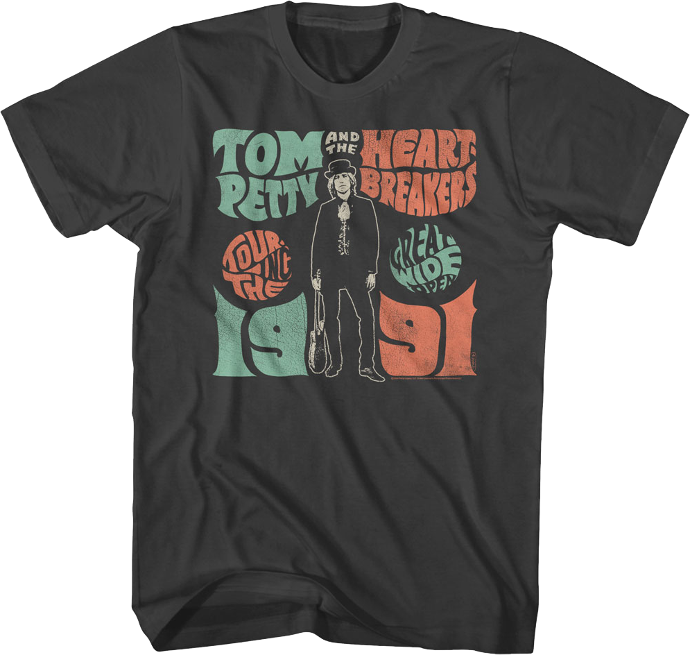 Touring The Great Wide Open Tom Petty And The Heartbreakers T-Shirt Hoodie, Sweatshirt | CiraTrend.com (Image 1)