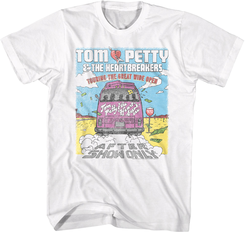 Touring The Great Wide Open Tom Petty & The Heartbreakers T-Shirt Hoodie, Sweatshirt | CiraTrend.com (Image 1)