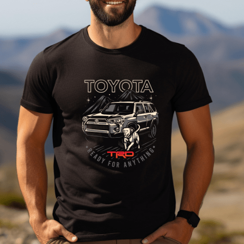 Toyota Men's Big and Tall 4Runner TRD Dog Lover Tee Hoodie, Sweatshirt | CiraTrend.com (Image 2)