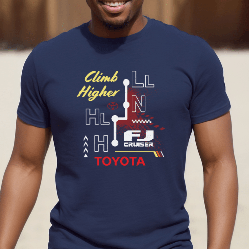 Toyota Men's Big and Tall FJ Cruiser T-shirt-Climb Higher Hoodie, Sweatshirt | CiraTrend.com (Image 2)