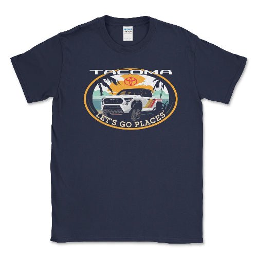 Toyota Men's Big and Tall  Tacoma "Let's Go Places" Tee Hoodie, Sweatshirt | CiraTrend.com (Image 1)
